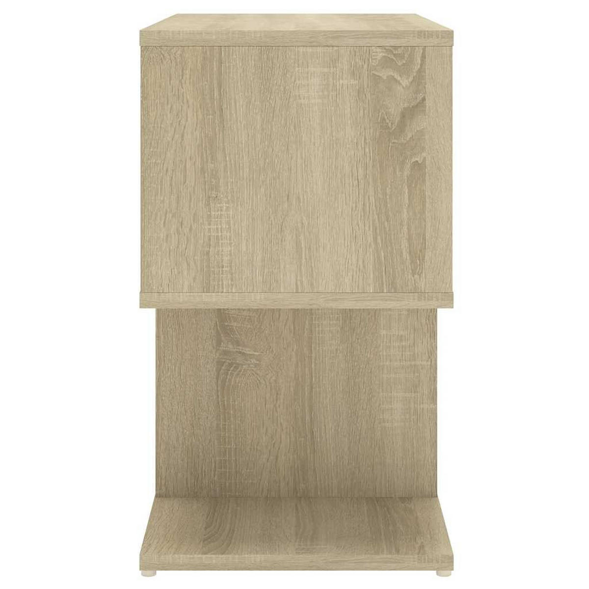 NACHTTISCH mit offenen Fächern 50/30/51,5 cm aus Holzwerkstoff in Sonoma-Eiche Dekor - Sonoma Eiche, Holz (50/51.5/30cm) - vidaXL