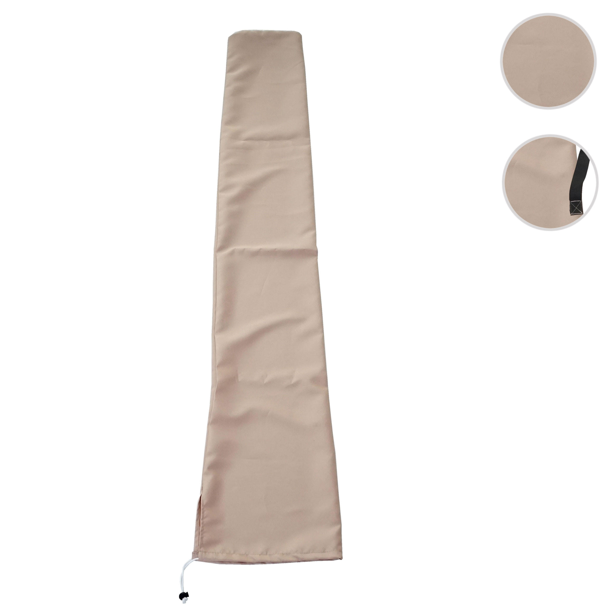 SCHUTZHÜLLE FÜR SONNENSCHIRM Cremeweiß - Weiß, Textil (33/160/1cm) - MCW