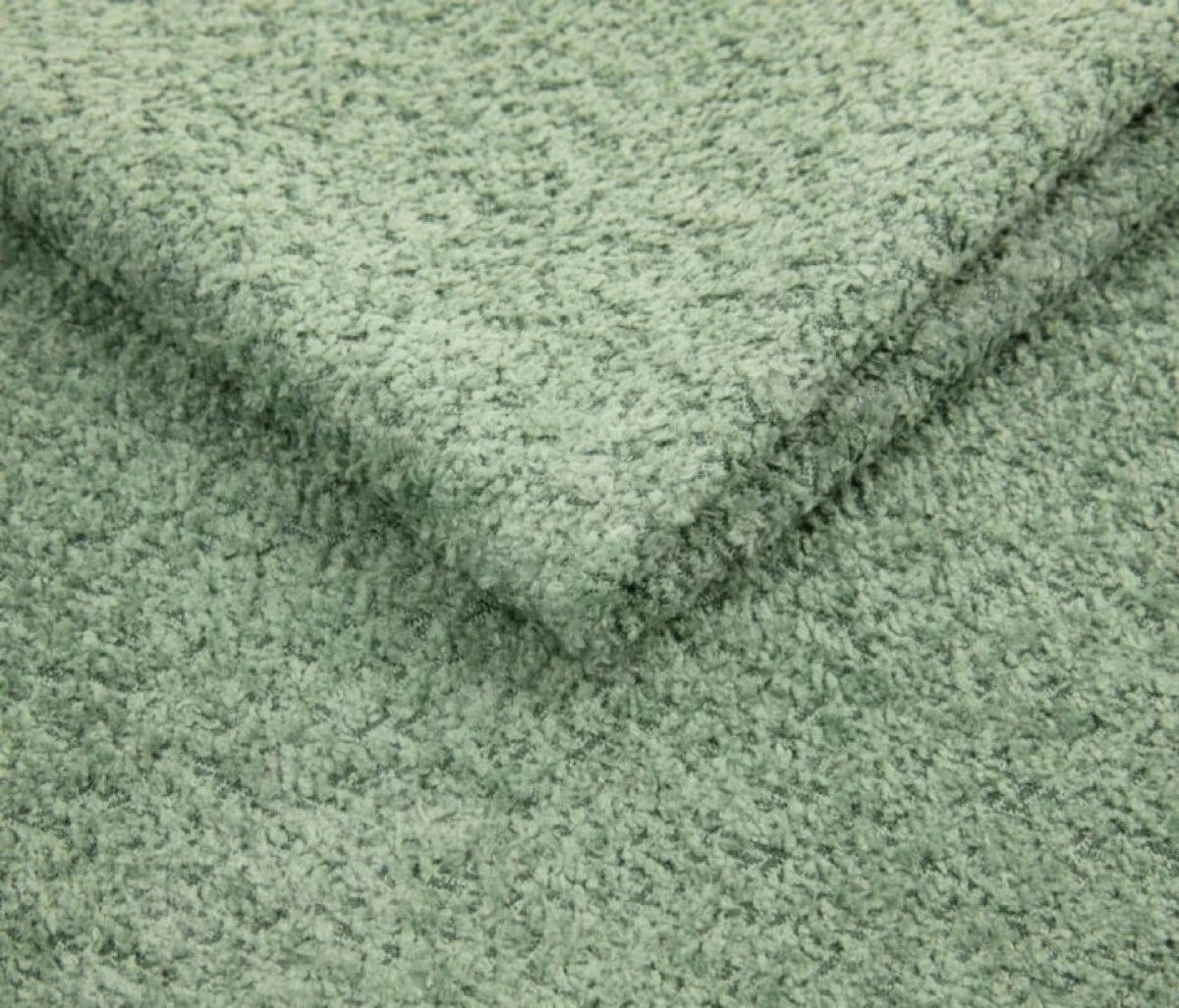 POUF Mint Abriamo Stoff Auf Schwarzen Niedrigen Beinen - Grün, Textil (75/39/75cm) - Sepro Meble