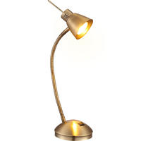 LED TISCHLEUCHTE NUOVA Altmessing - Messingfarben, Metall (24/24/44cm) - Globo Lighting