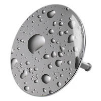 BADEWANNENSTÖPSEL Dewdrop - Grau, Metall (8/10/10cm) - Sanilo