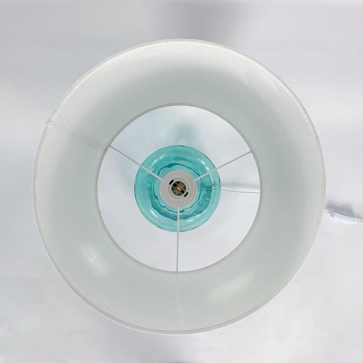 TISCHLAMPE - Multicolor, Glas/Textil (30.5/30.5/62cm) - Relaxdays