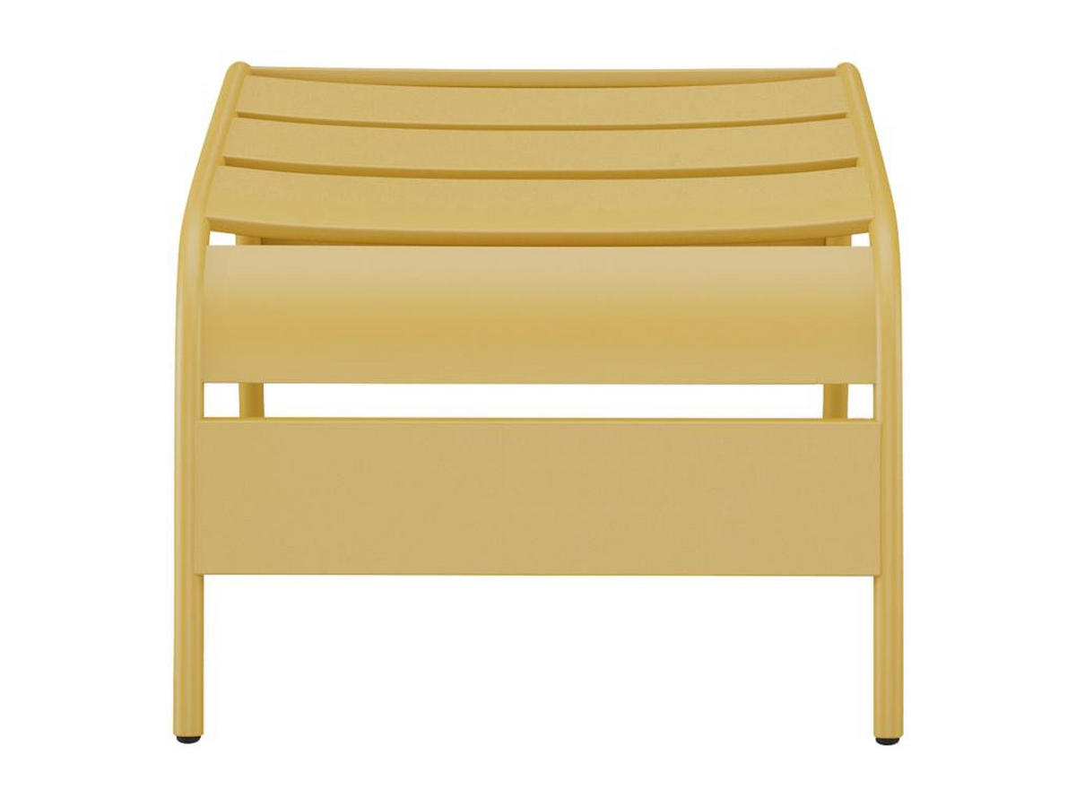 FUSSBANK - Metall - Senfgelb - MIRMANDE von MYLIA - Gelb, Metall (61.5/33/50cm) - Vente-Unique
