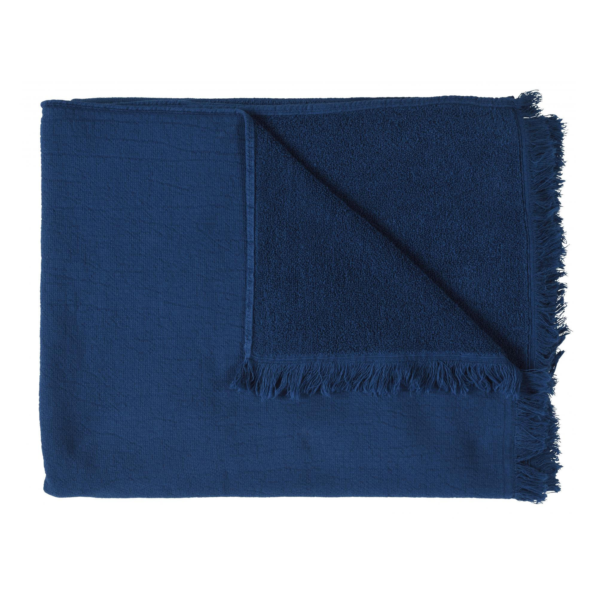 MAXI-BADETUCH Luna mitternacht 100 x 160 cm - Blau, Textil (100/160cm)