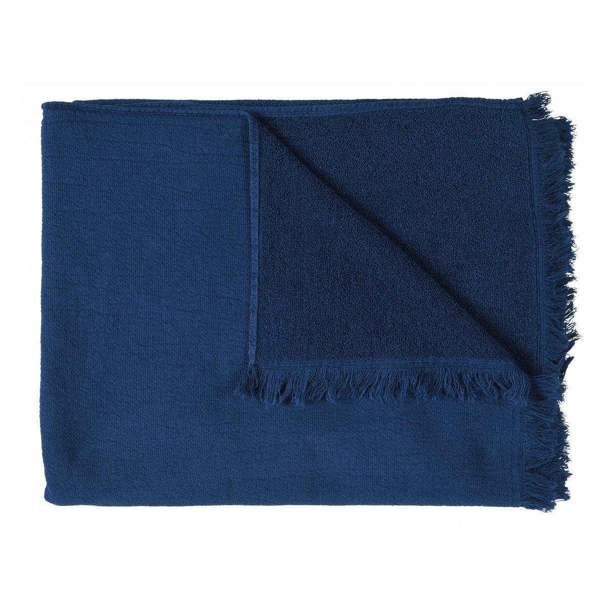 MAXI-BADETUCH Luna mitternacht 100 x 160 cm - Blau, Textil (100/160cm)