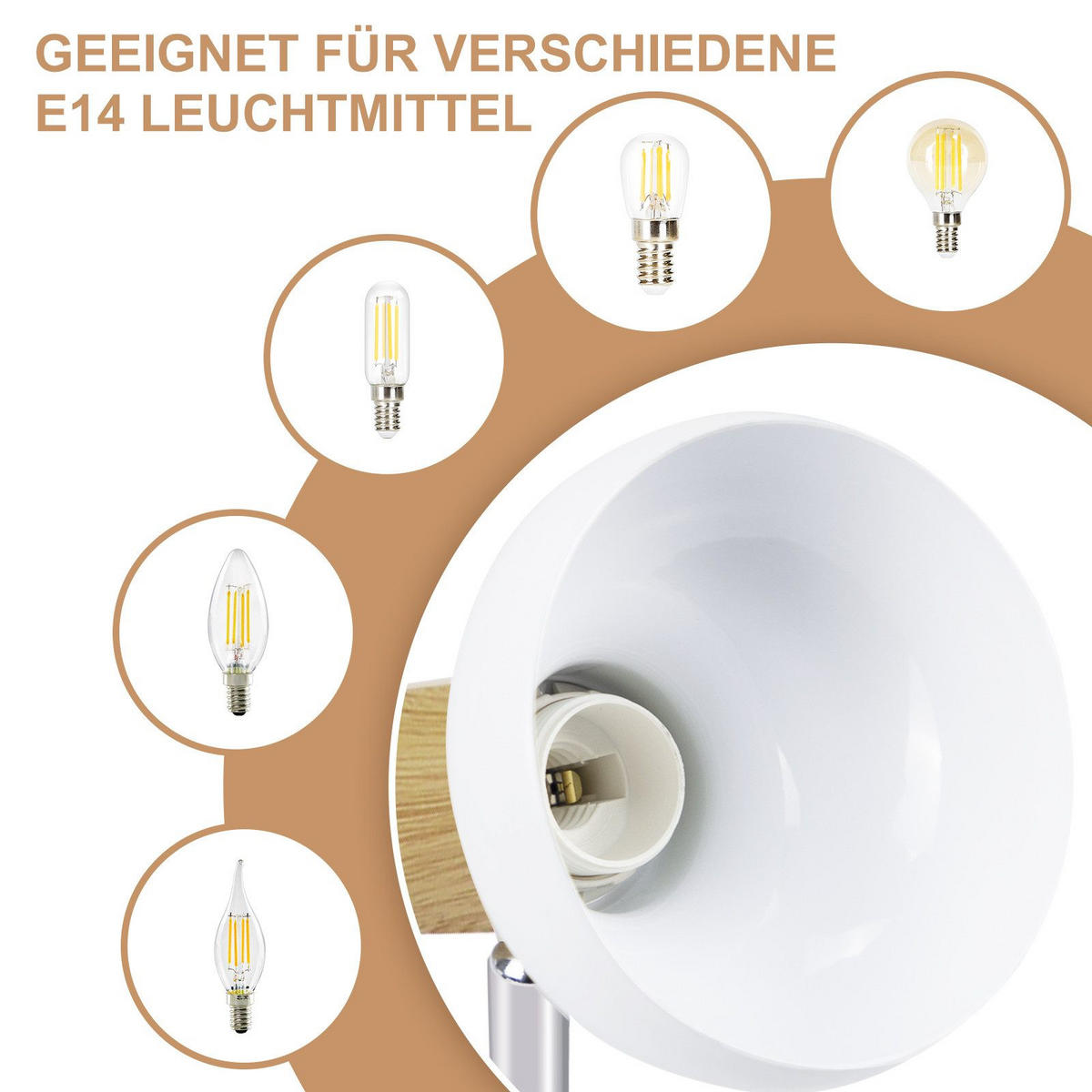 DECKENLEUCHTE Leyden 11/10/140cm - Weiß, Metall (11/10/140cm) - Nettlife