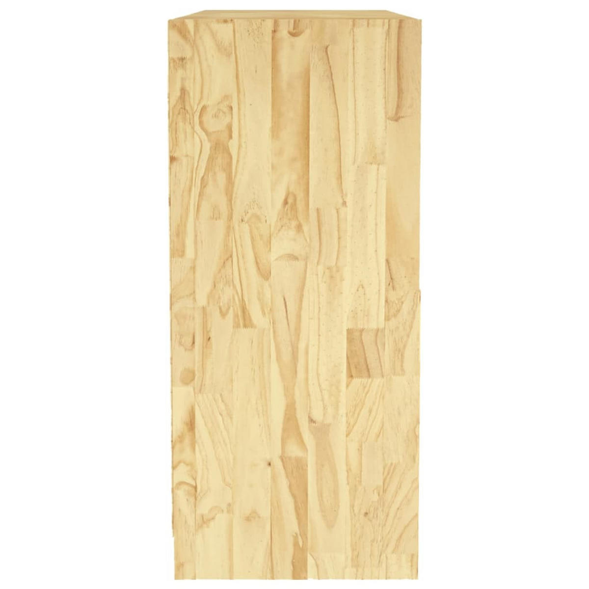BÜCHERREGAL mit 6 Fächern 104/33/76 cm aus Massivholz Kiefer - Naturfarben, Holz (104/76/33cm) - vidaXL