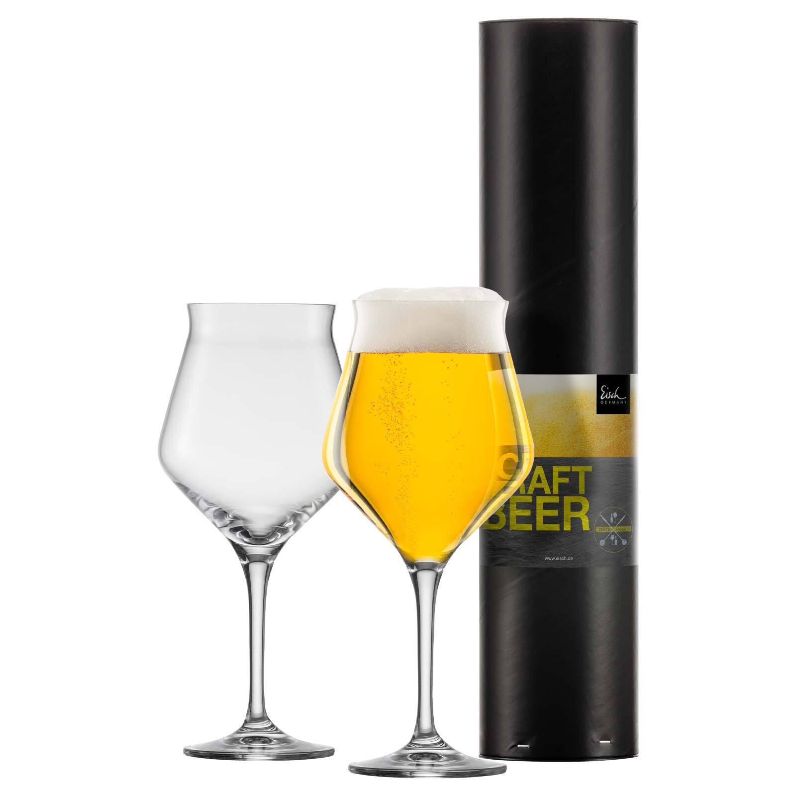 KELCHE / BIERTULPEN Craft Beer Experts transparent 435 ml 2er Set - Transparent, Glas (0.435L) - Eisch