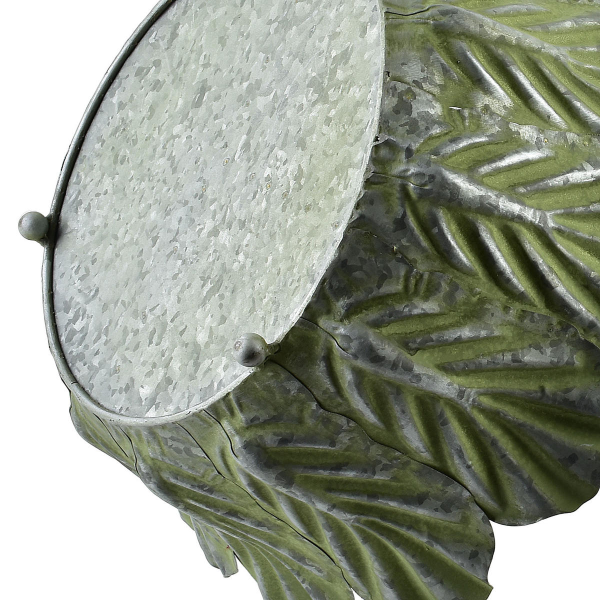 BLUMENTOPF Marina Grün 87/48/45 cm Metall - Grün, Metall (45cm) - Mondex