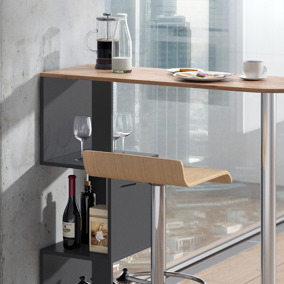 BARTISCH Vincent Goldkraft Eiche 113 x 39.8 cm - Eiche Wotan, Holzwerkstoff (113/111.8/39.8cm) - Vicco