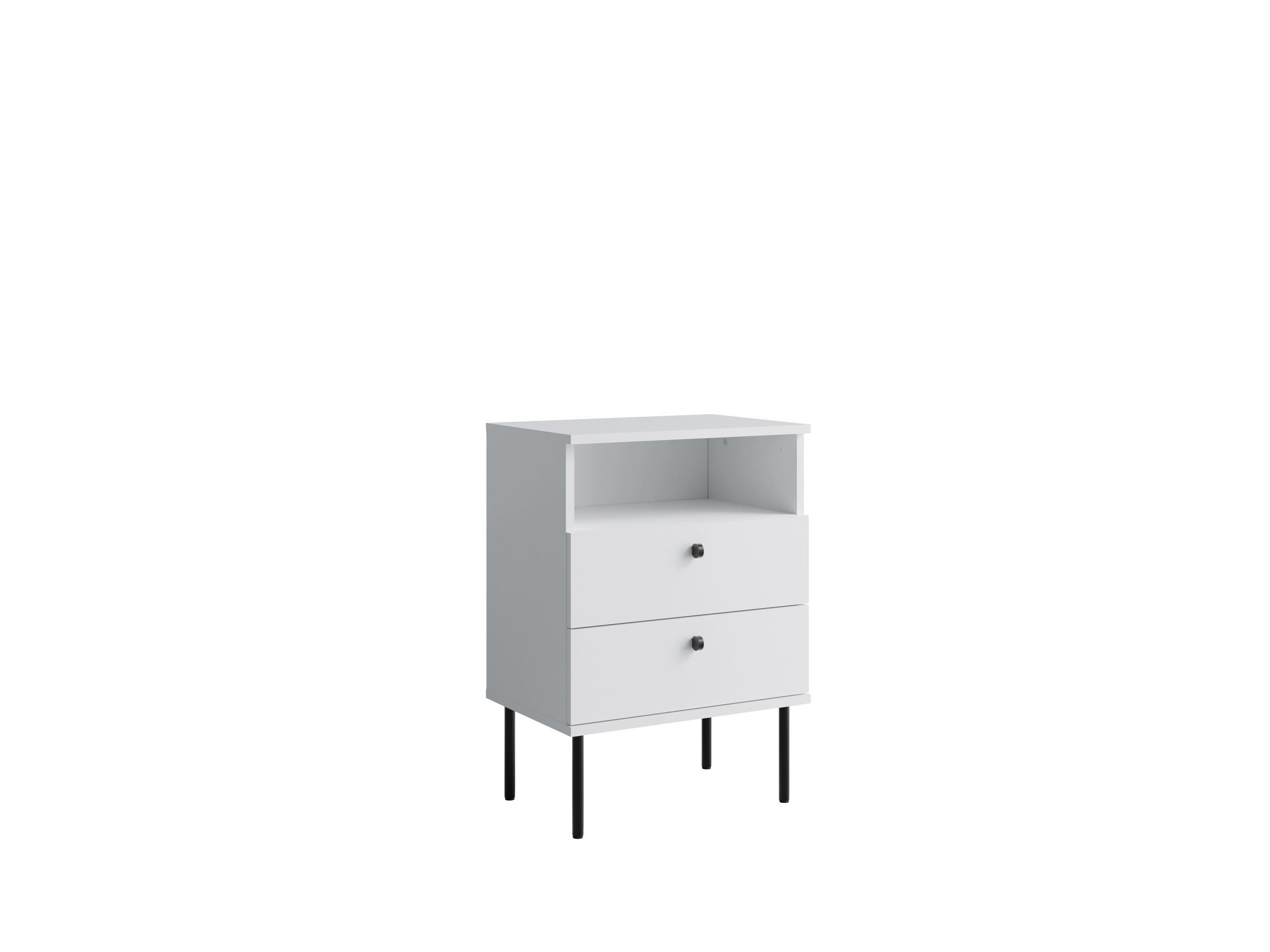 Raumhirsch Furniture Nachttisch Weiß 50x70x34 cm