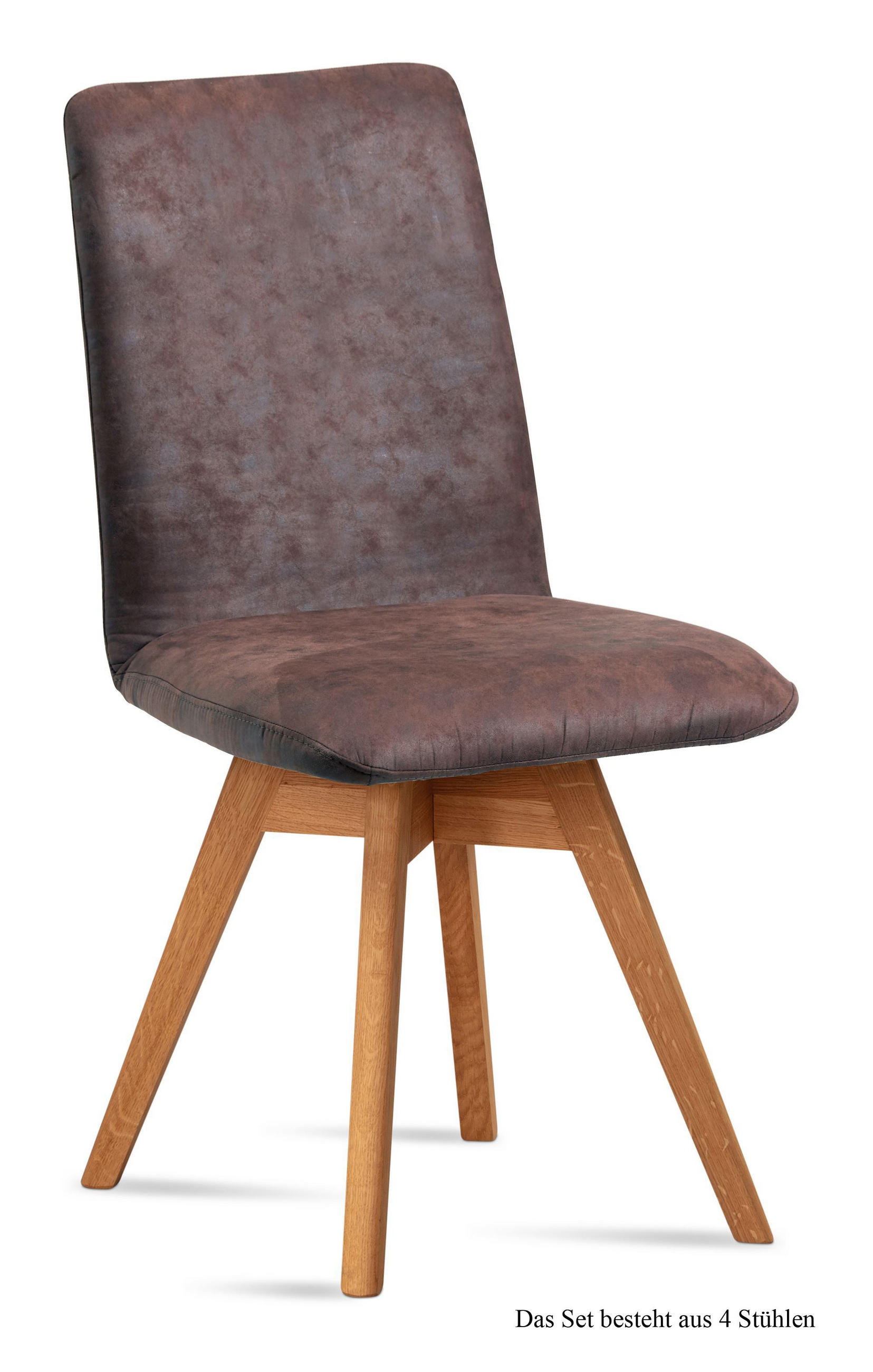 ESSZIMMERSTUHL drehbar (4er-Set) Donni 47x92x60 Eiche geölt/Braun - Eichefarben/Braun, Kunststoff (60/92/47cm) - 58aufmkessel