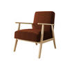 SESSEL Retro Cord - Hellgrau/Naturfarben, Holz/Textil (59/76/67cm) - MIRJAN24