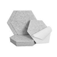 AKUSTIKPLATTEN HEXAGON SILENT - Hellgrau, 10 - Hellgrau, Kunststoff (35/30.3/1cm) - Home Deluxe