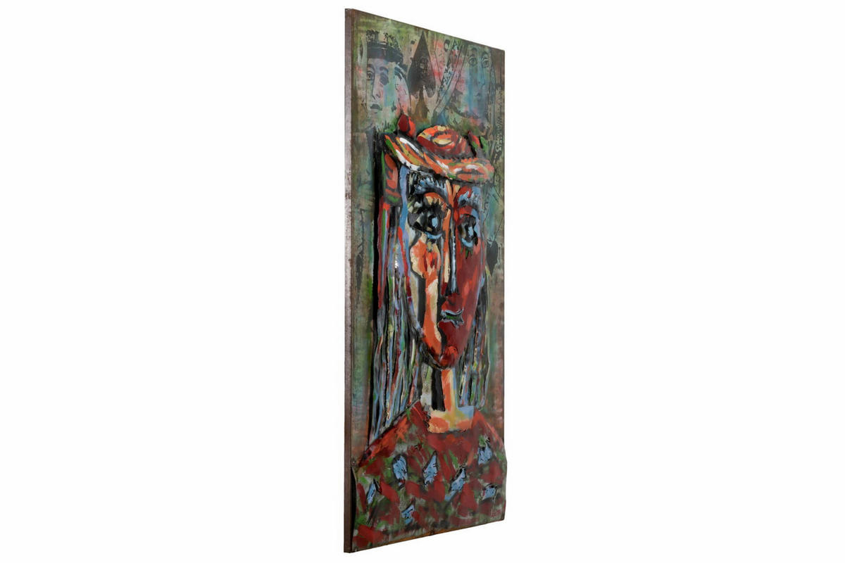 METALLBILD Grau 60/90 cm - Multicolor, Metall (60/90cm) - KUNSTLOFT