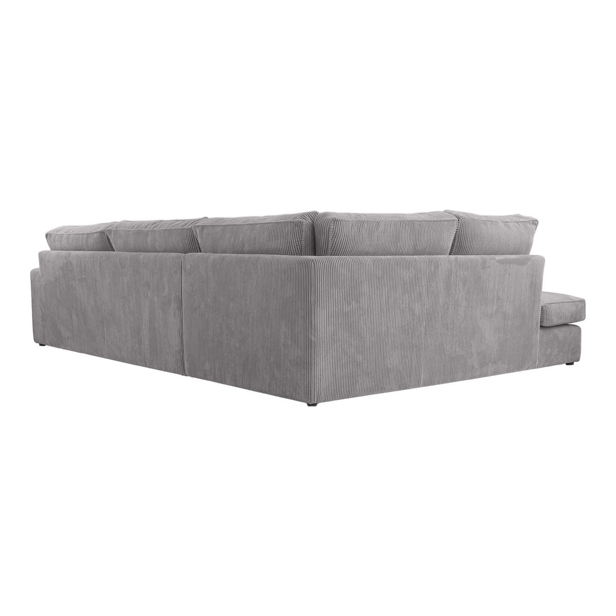 ECKSOFA CAMBO MINI Ohne Schlaffunktion, Hellgrau - Hellgrau, Textil (280/224cm) - Fedve