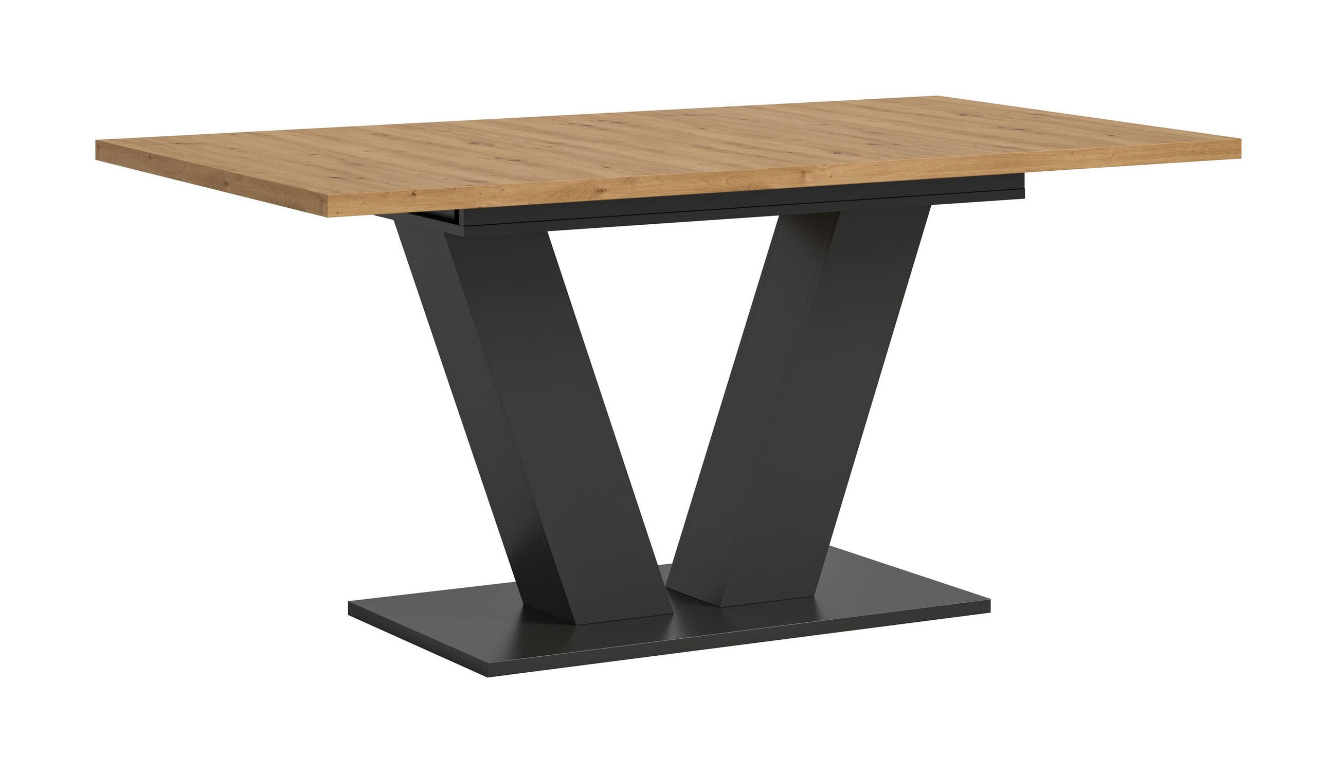 ESSTISCH Velo (B/H/T: ca. 150/76/90 cm) in grau/Artisan Oak Nachbildung - Grau, Holzwerkstoff (90/150/76cm)