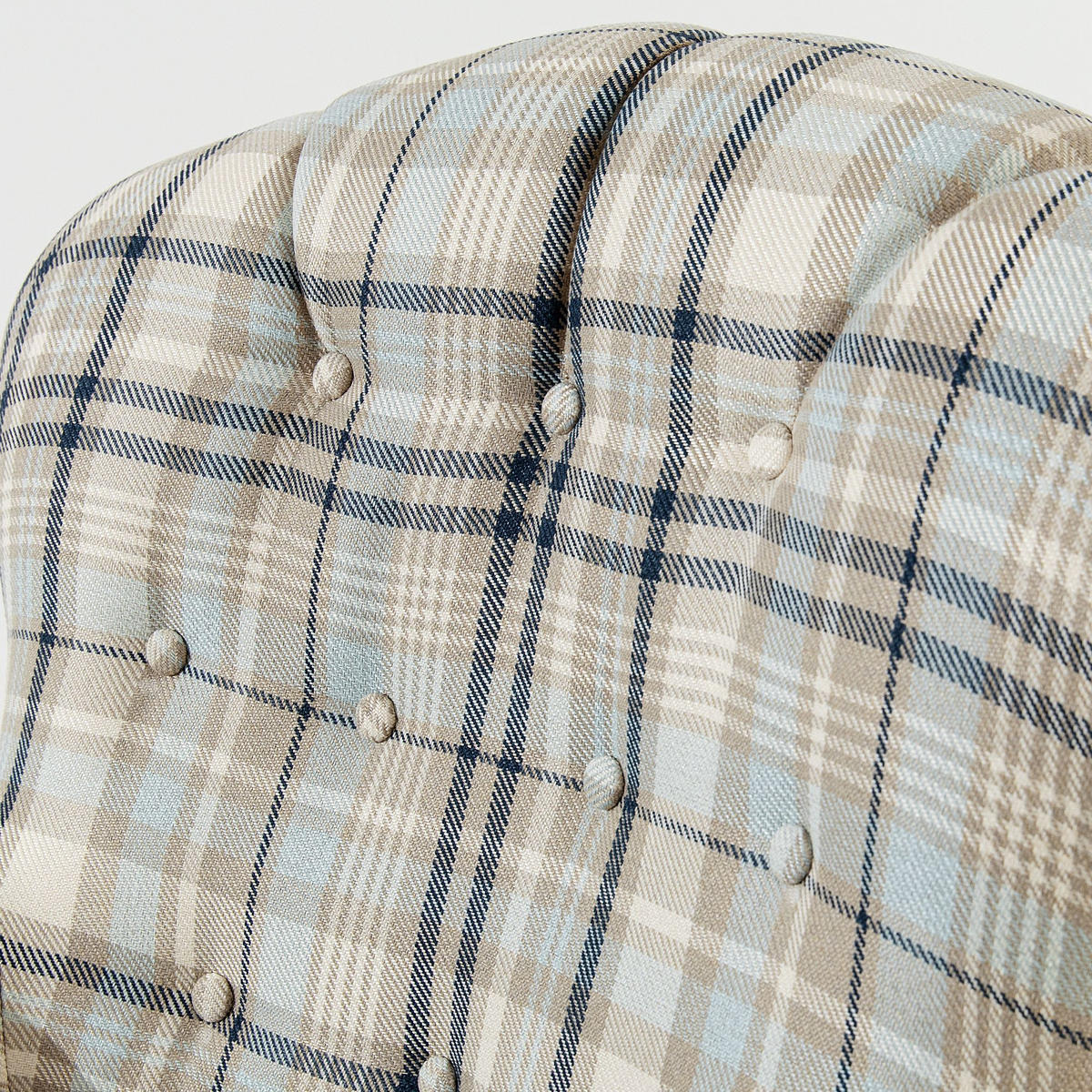 SESSEL MIT FUẞSTÜTZE TOMIS, Beige/Blau - Blau/Beige, Eichenholz/Holz (76/101/83cm) - KONSIMO®