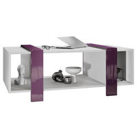COUCHTISCH Ida Blenden in Brombeer Hochglanz - Brombeere, Holzwerkstoff (56.5/110.5/42cm) - Vladon