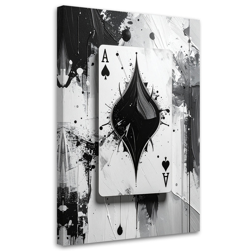 Feeby Leinwandbild Schwarz 30x45 cm