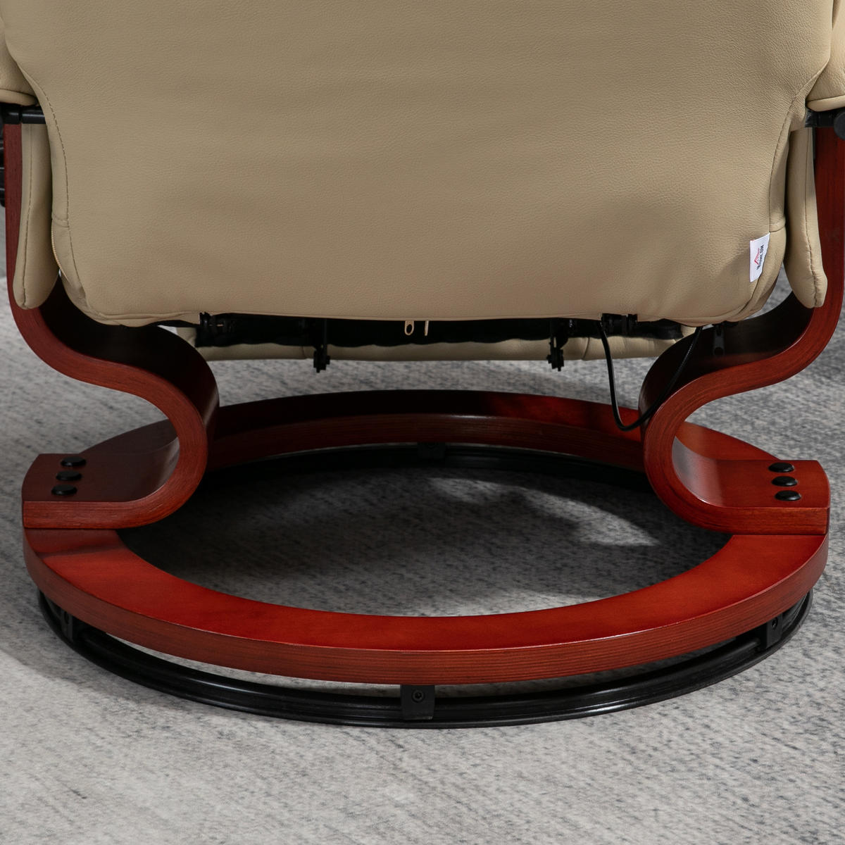 RELAXSESSEL DE-06362 360° drehbar, 145° neigbar Creme - Creme, Metall (87/100/78cm) - ComfortXL