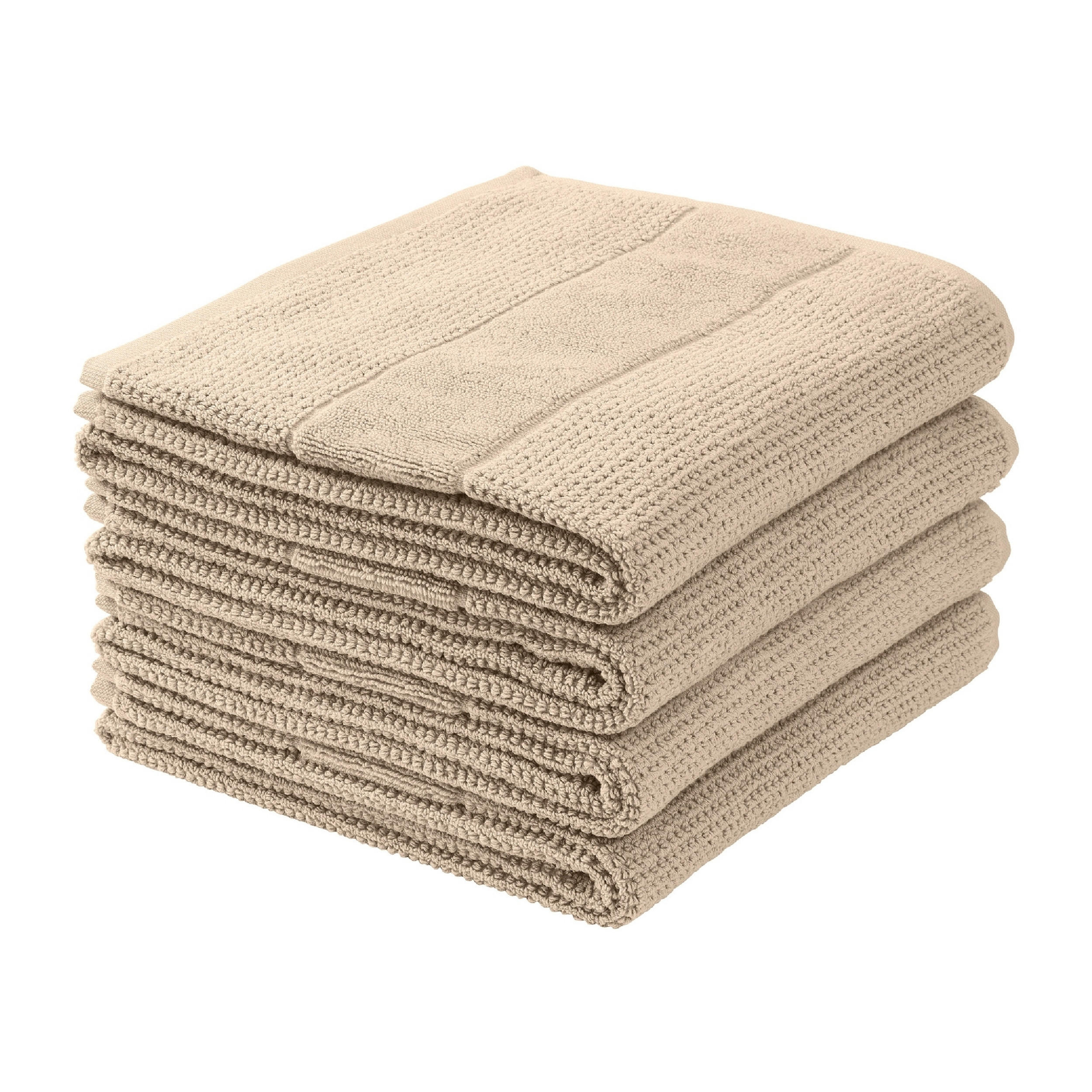 HANDTUCHSET Turin - 4-teilig - 50 x 100 cm - Sand - Sandfarben, Textil (50/100cm) - SCHIESSER