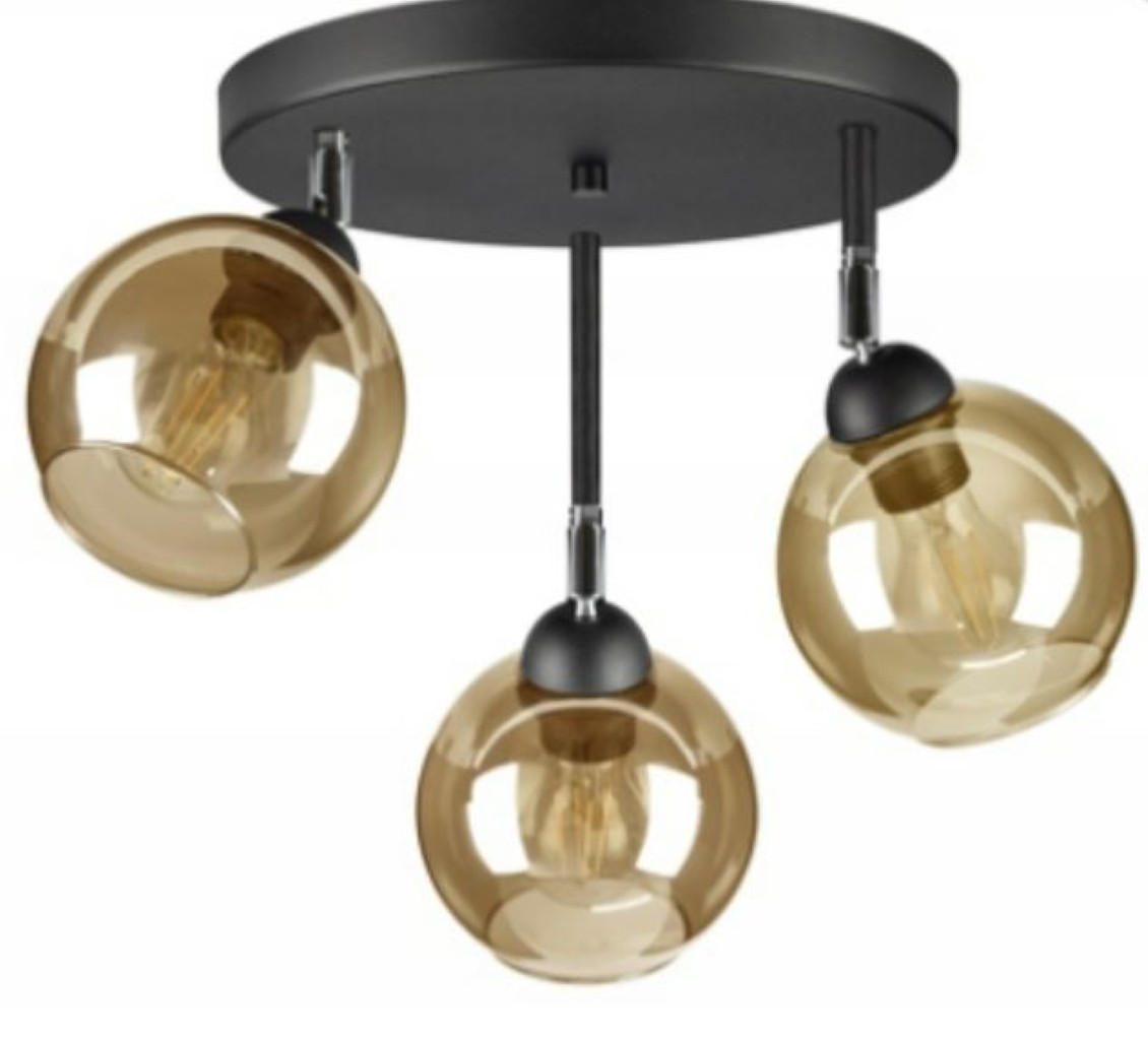 DECKENLEUCHTE HAGEN - Honig, Glas/Metall (35/35/35cm) - kiki design