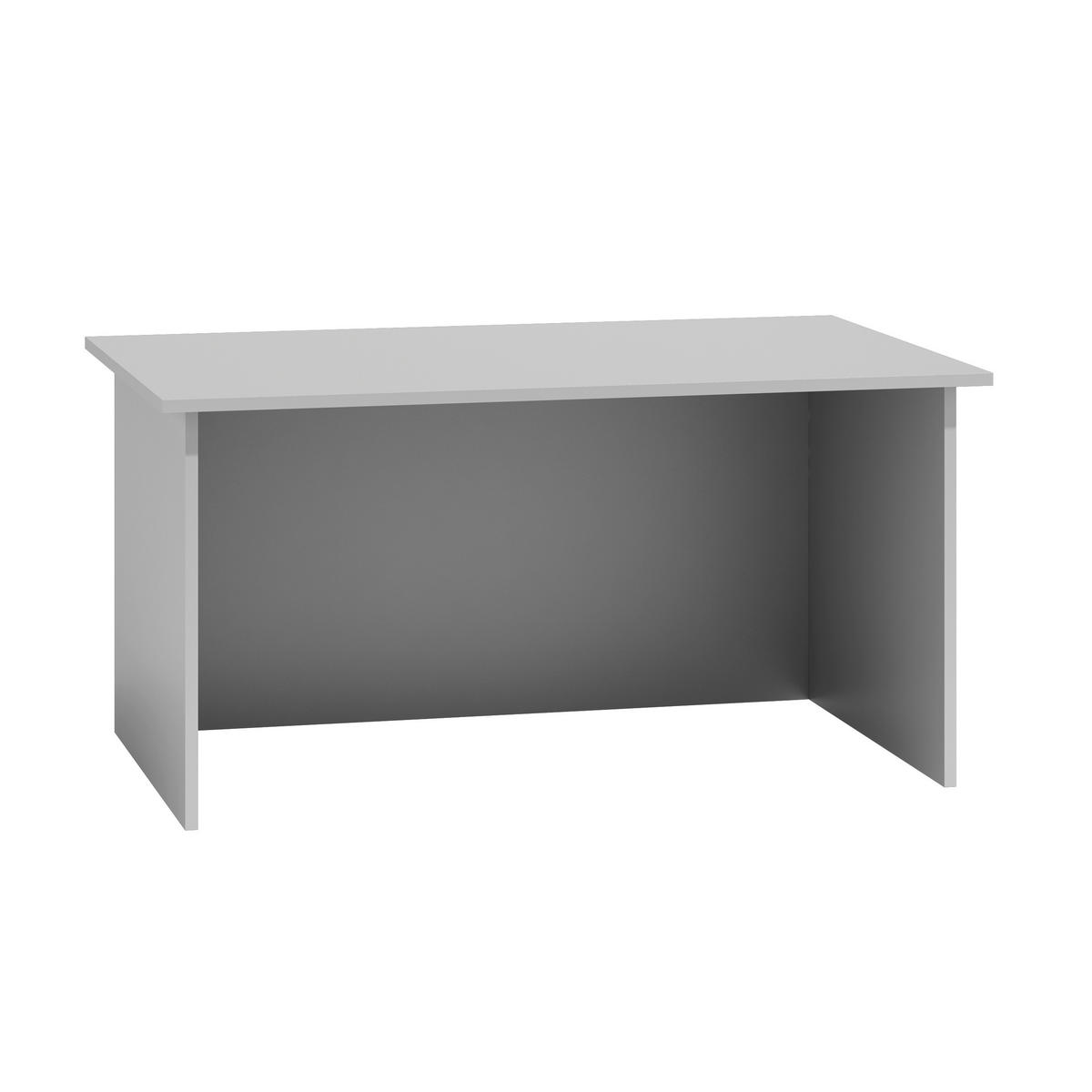 SCHREIBTISCH STANDARD Laminierte Spanplatte Weiß 120x60x75 cm - Weiß, Holzwerkstoff (60/120/75cm) - CDF