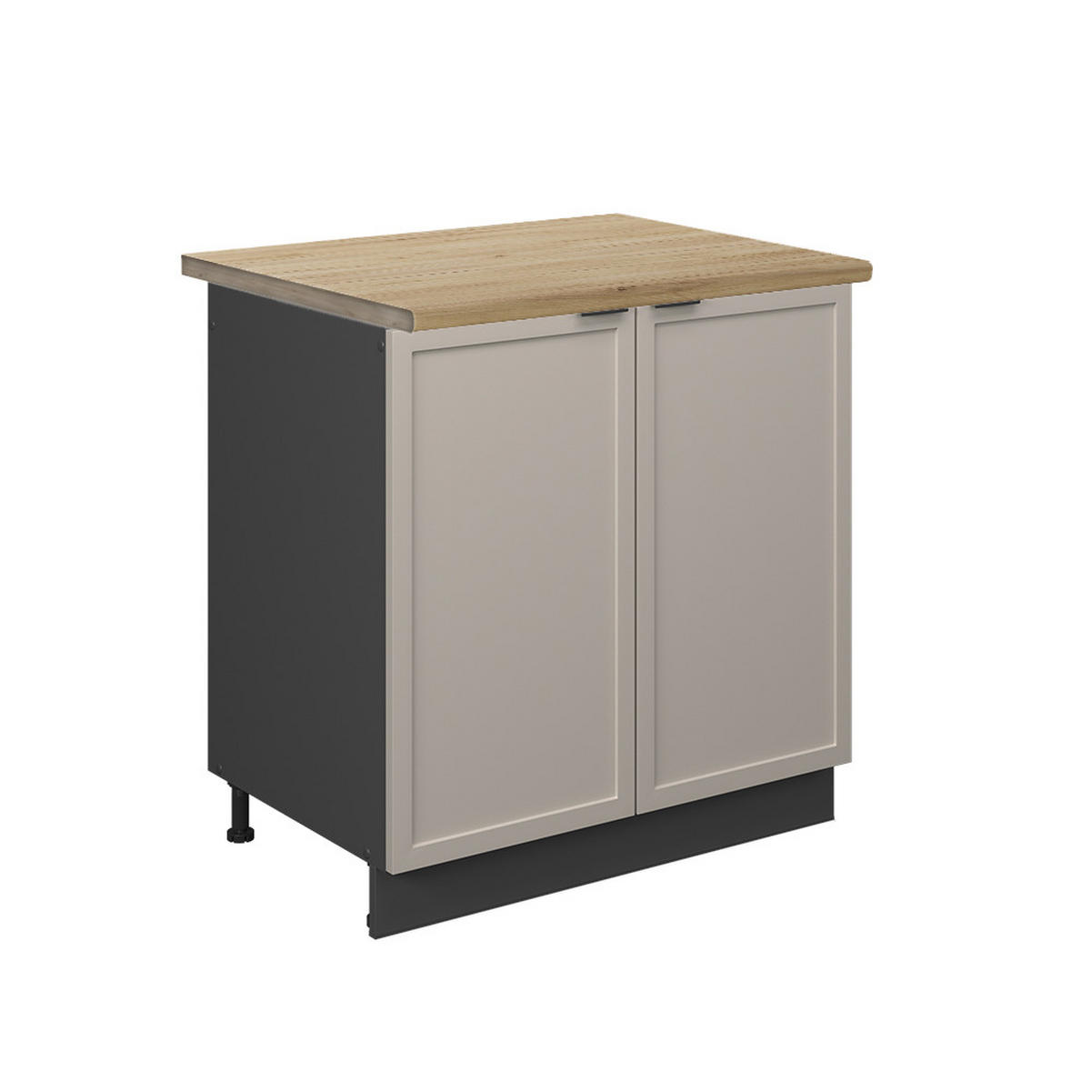 SPÜLENUNTERSCHRANK Fame-Line GrauBeige 80 cm, AP Eiche - Anthrazit/Grau, Holzwerkstoff (80/82/60cm) - Vicco