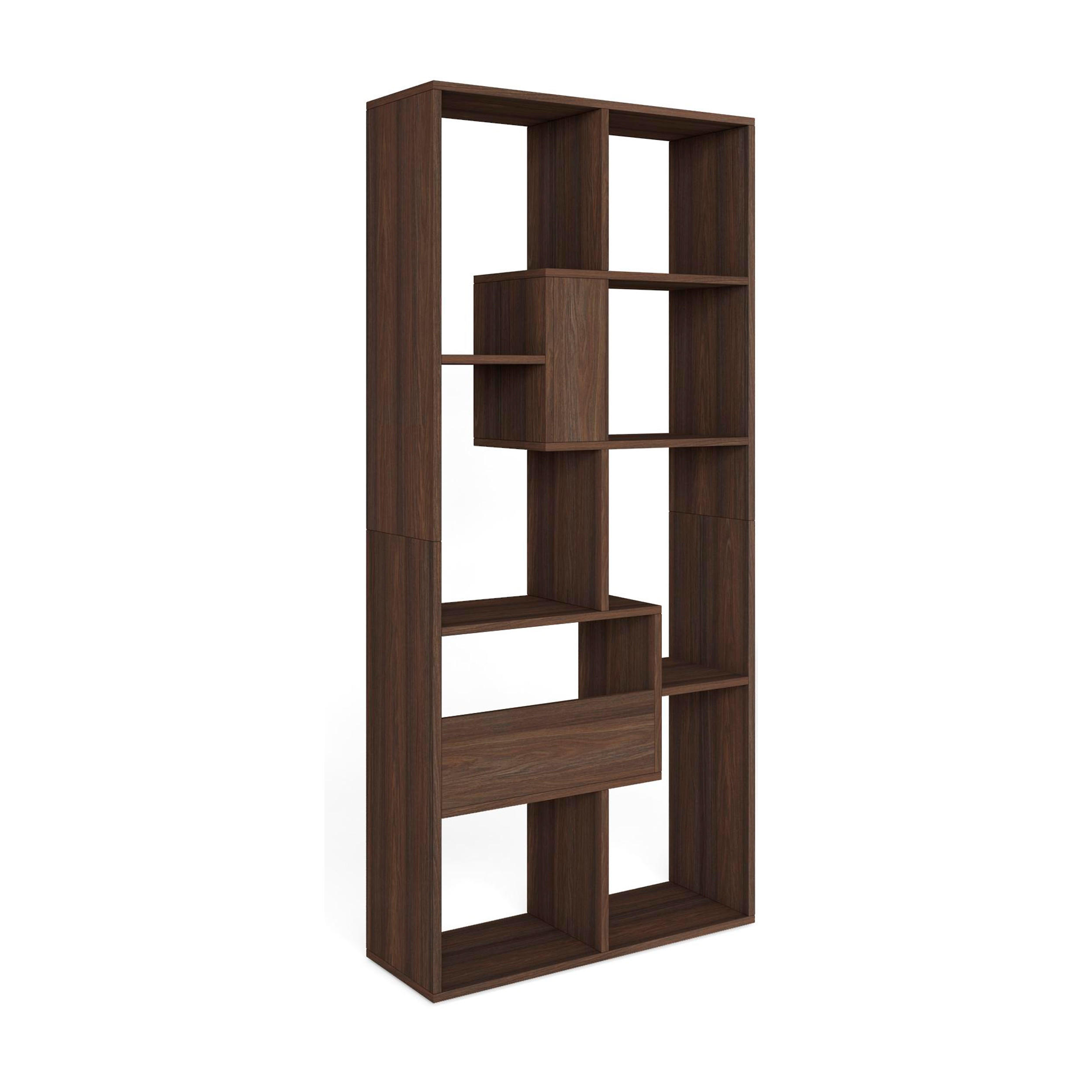 Skraut Home Regal Dunkelbraun 67x162x31 cm