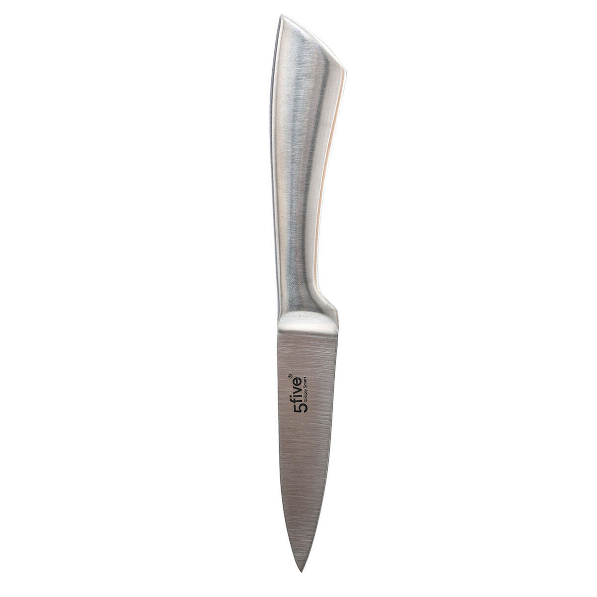 MESSERBLOCK bestückt 7-tlg., mit Messern und Schere, Edelstahl, Kunststoff - Silberfarben, Metall (11/35.8/14.7cm) - 5five Simply Smart