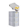 EUROBOX 3x Nextgen Color Mit Auflagedeckel 32x40x60cm Griffe Gelb Geschlossen - Gelb, Kunststoff (40/32/60cm) - PROREGAL
