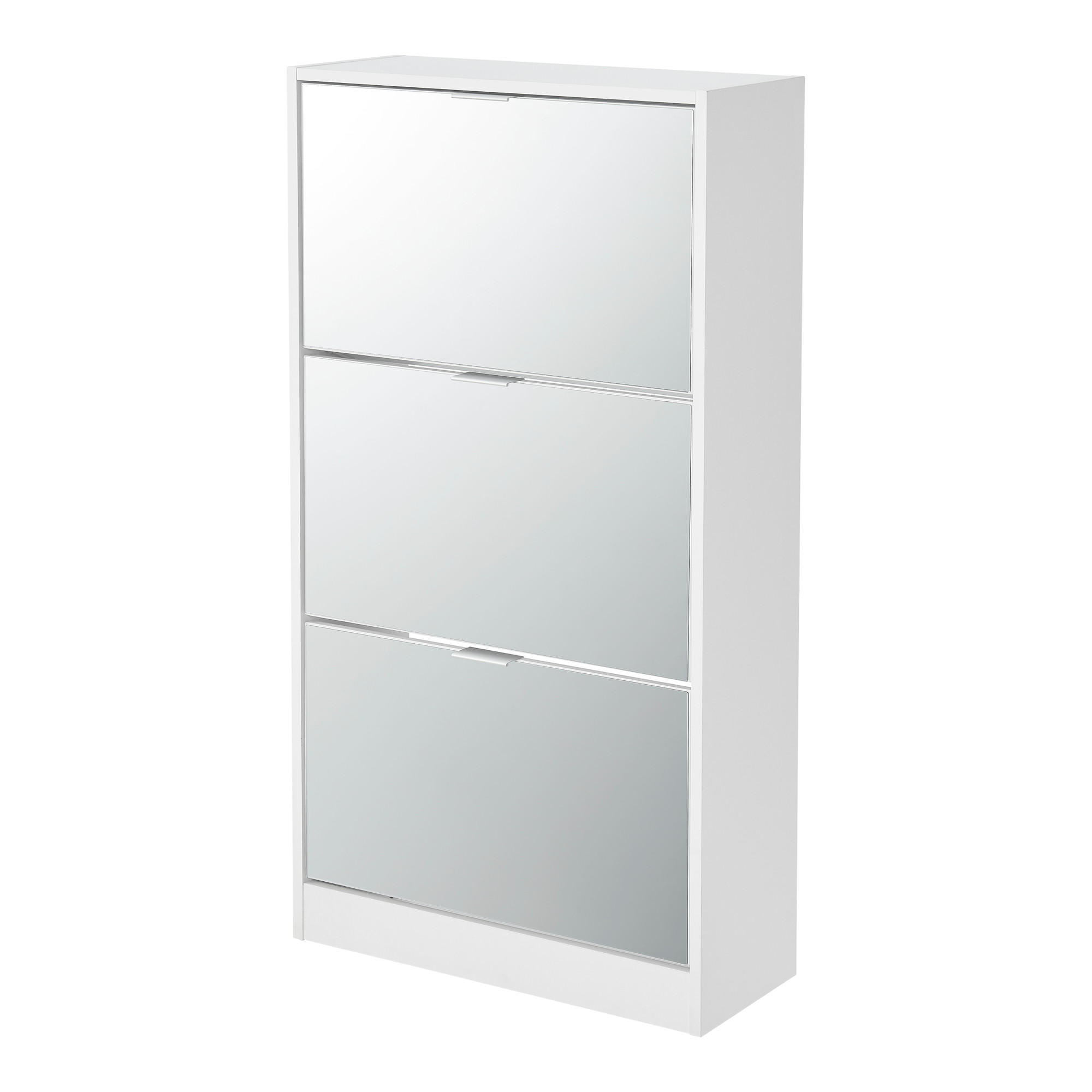 SCHUHKIPPER Kragerø - Weiß, Holzwerkstoff (60/115/24cm) - [en.casa]