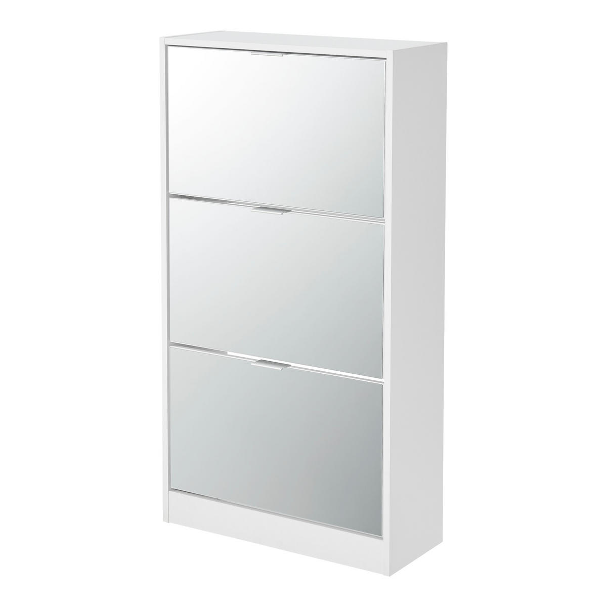 SCHUHKIPPER Kragerø - Weiß, Holzwerkstoff (60/115/24cm) - [en.casa]