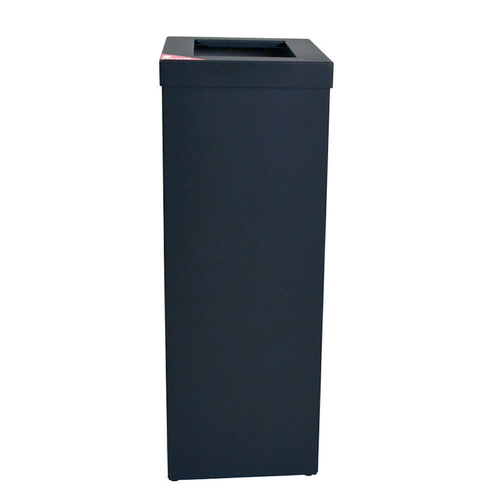 MÜLLEIMER Wertstoffsammler Recycloflex 60 Liter 70,5x26,3x34,3 cm AlumInium Schwarz - Schwarz, Metall (34.3/70.5/26.3cm) - PROREGAL