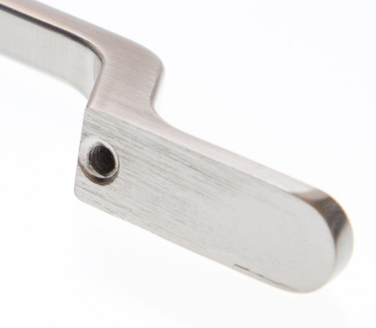 MÖBELGRIFF BA 192mm Edelstahloptik lange schmale Füßchen modern mit 2 Schrauben - Silberfarben, Metall (0.7/2.7/25.8cm) - Livingpoint24