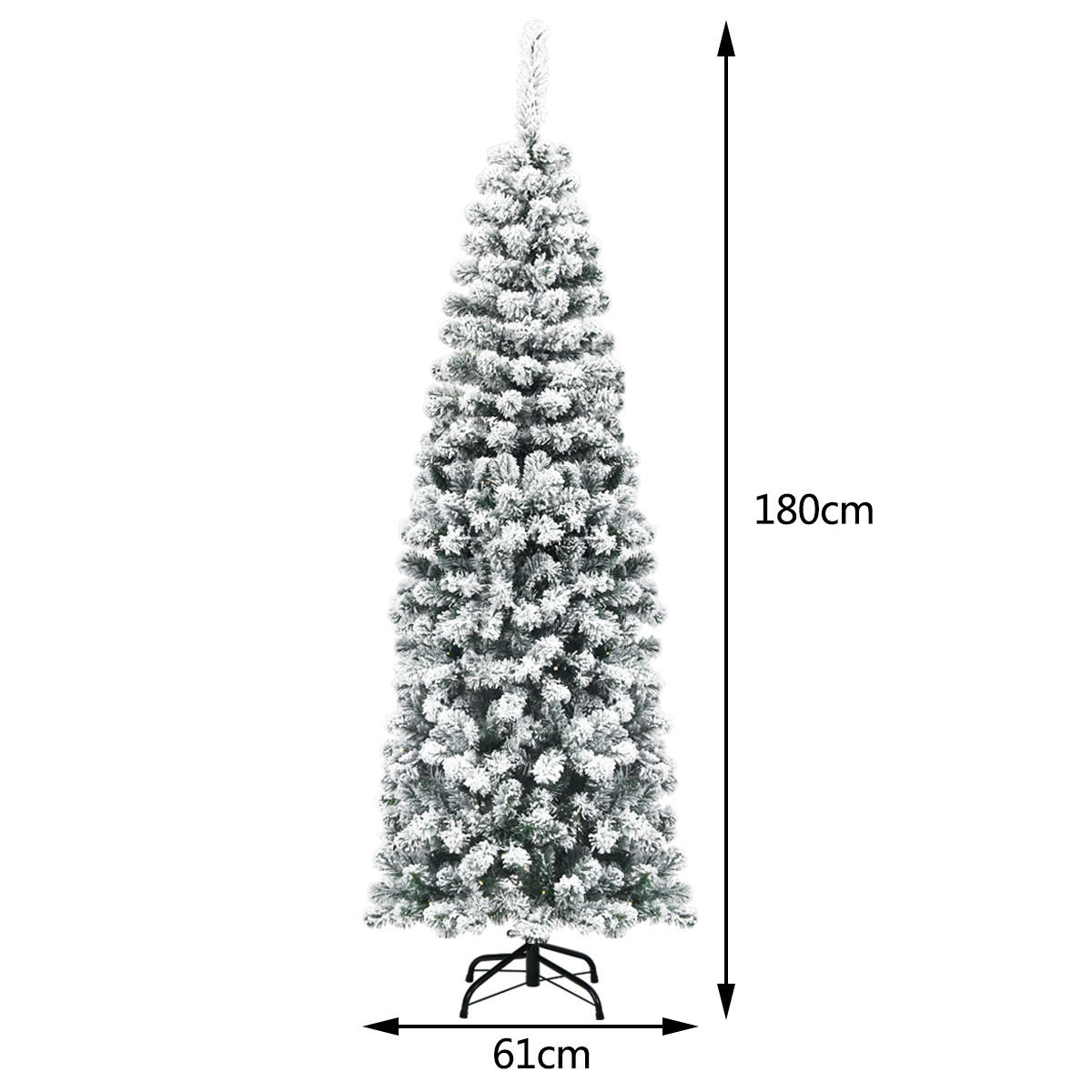 WEIHNACHTSBAUM Grün - Grün, Kunststoff (180cm) - COSTWAY