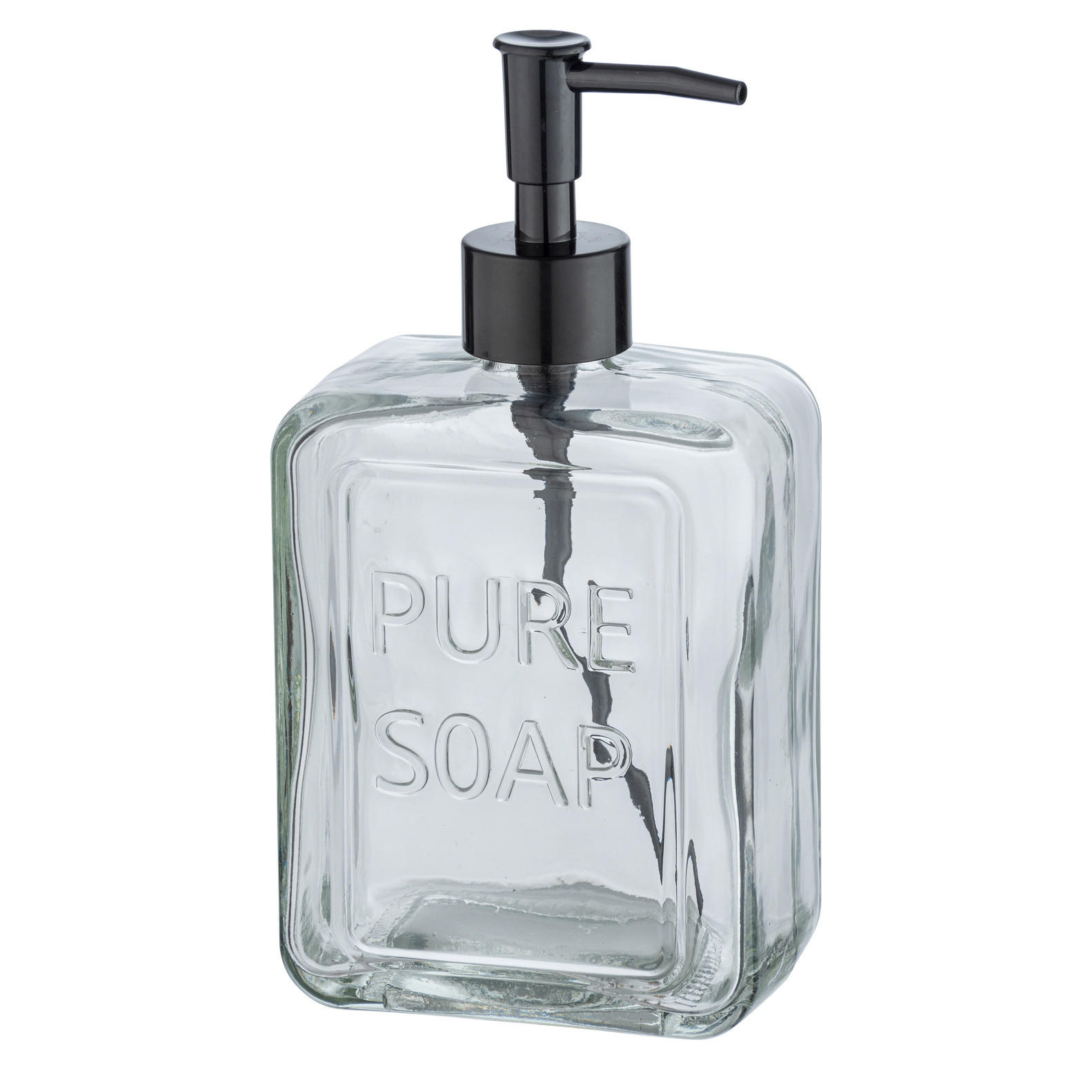 SEIFENSPENDER Glas Pure 550 ml 6/9,5/20 cm - Transparent, Glas (9.5/20/6cm) - Wenko