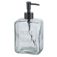 SEIFENSPENDER Glas Pure 550 ml 6/9,5/20 cm - Transparent, Glas (9.5/20/6cm) - Wenko