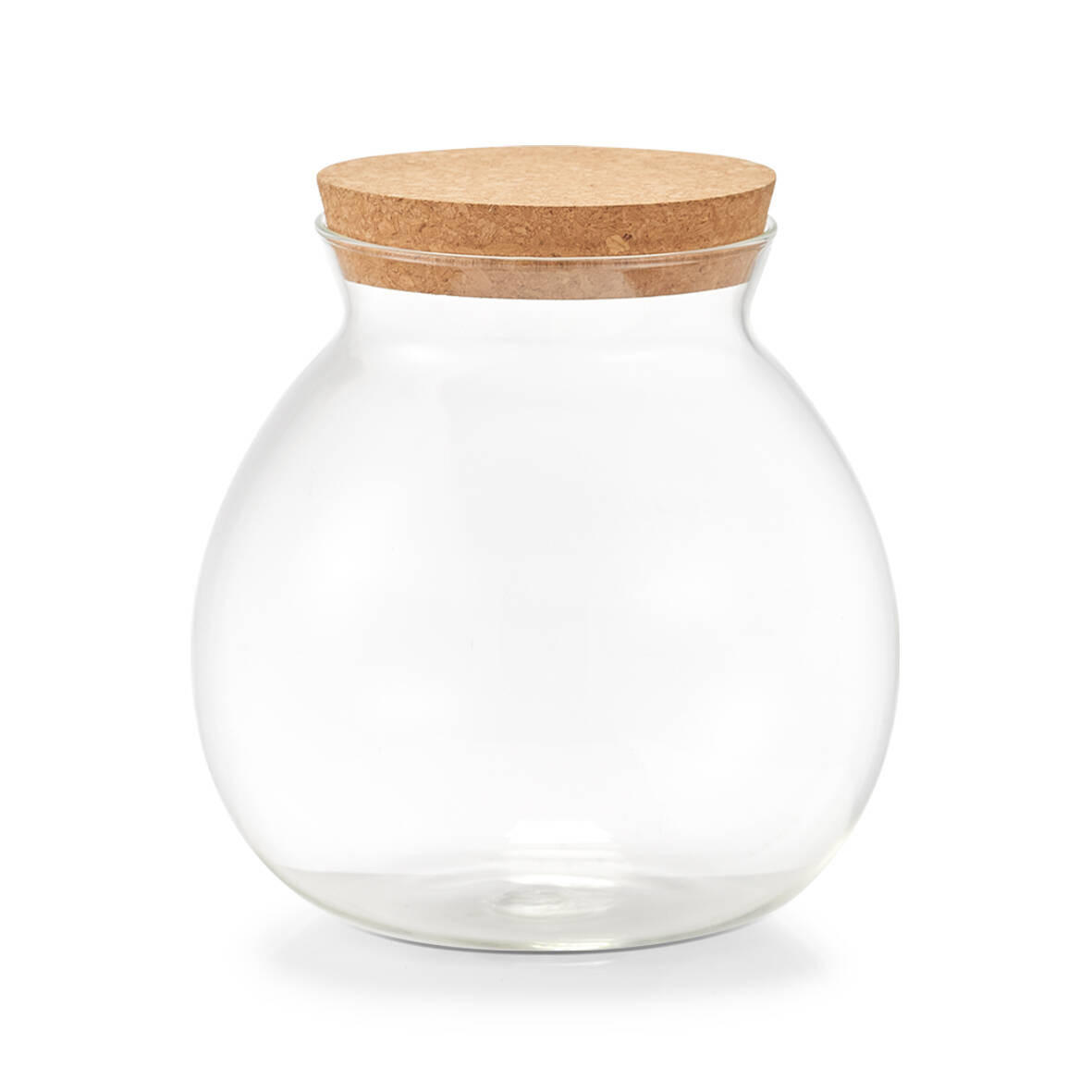 GLASGEFÄSS Korkdeckel 1700 ml - Transparent, Glas (15/15.7/15cm)