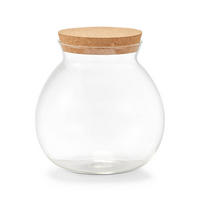 GLASGEFÄSS Korkdeckel 1700 ml - Transparent, Glas (15/15.7/15cm)