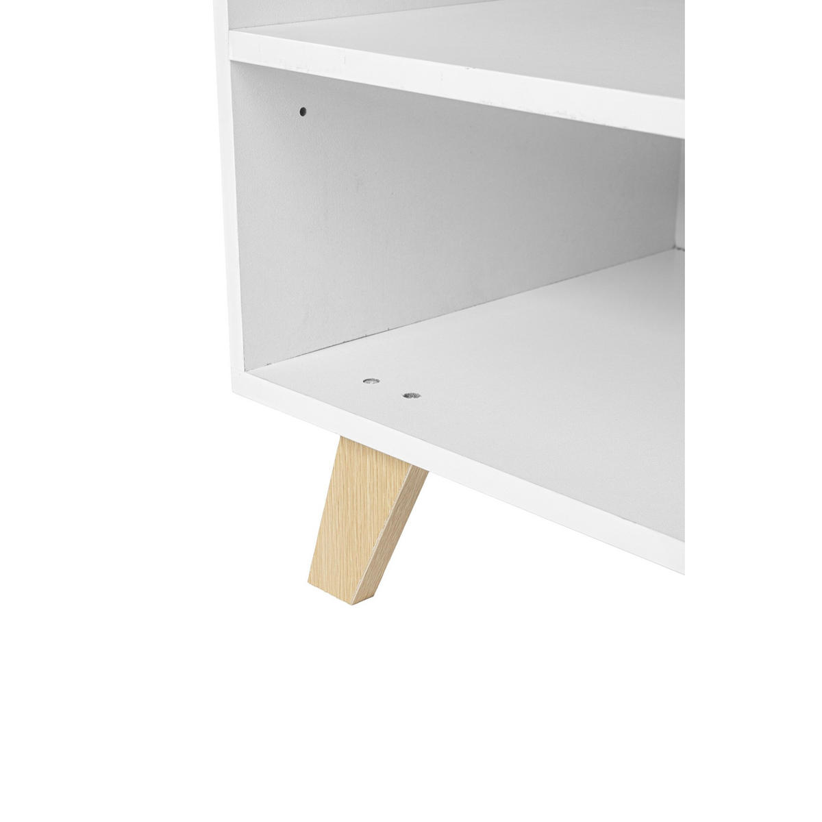 TV-LOWBOARD - Weiß, Holzwerkstoff (140/50/40cm) - Relaxdays