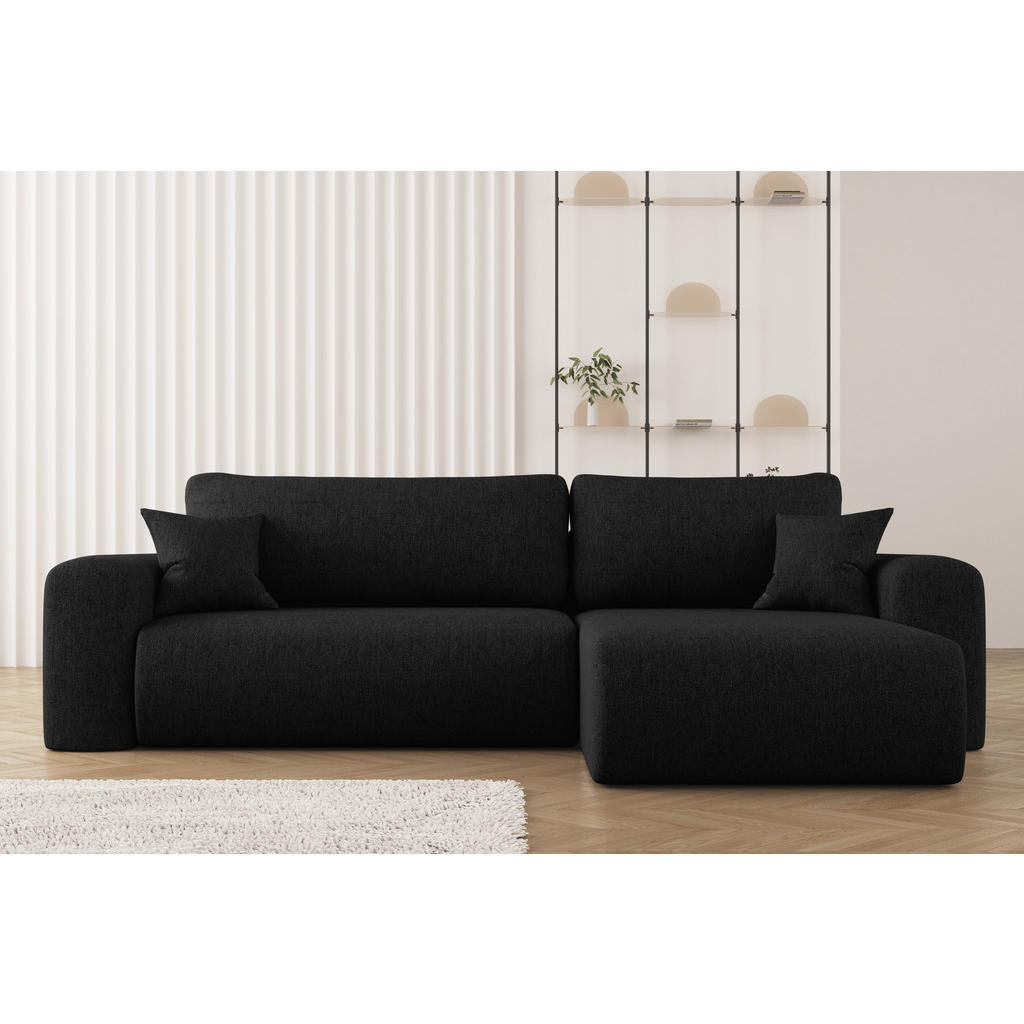 Thumbnail - Kaiser Möbel Ecksofa, Schwarz, Holz, L-Form, 272x145 cm, Wohnzimmer, Sofas & Couches, Wohnlandschaften, Ecksofas