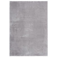 HOCHFLORTEPPICH Antirutsch Uni ALDAN Polyester Grau 240 x 240 cm - Grau, Textil (240/240cm) - KADIMA DESIGN