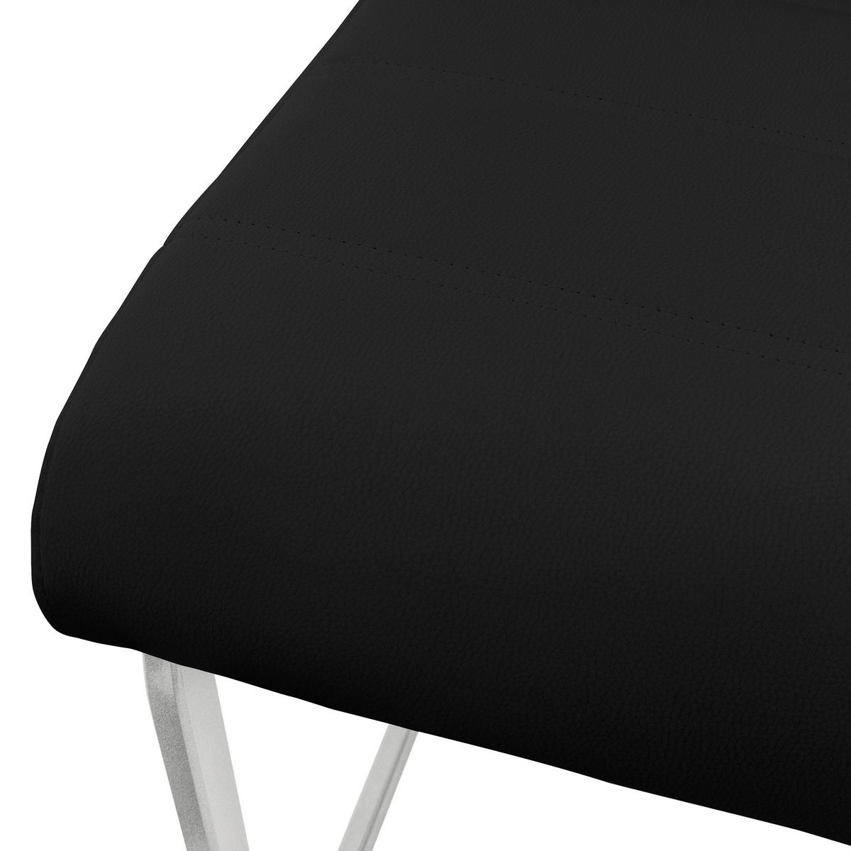 ESSZIMMERSTUHL schwarz 2er Set - Schwarz, Metall (57/102/40cm) - ML-DESIGN