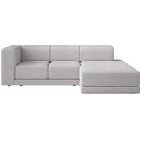ECKSOFA Novals L-Form, 4-Sitzer, rechts 278 cm - Hellgrau/Schwarz, Holz/Kunststoff (168/278cm) - Selsey