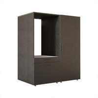 WASCHMASCHINENSCHRANK Serie 2 127cm Breit, 145cm Hoch - Schwarz, Holzwerkstoff (127/145/67cm)