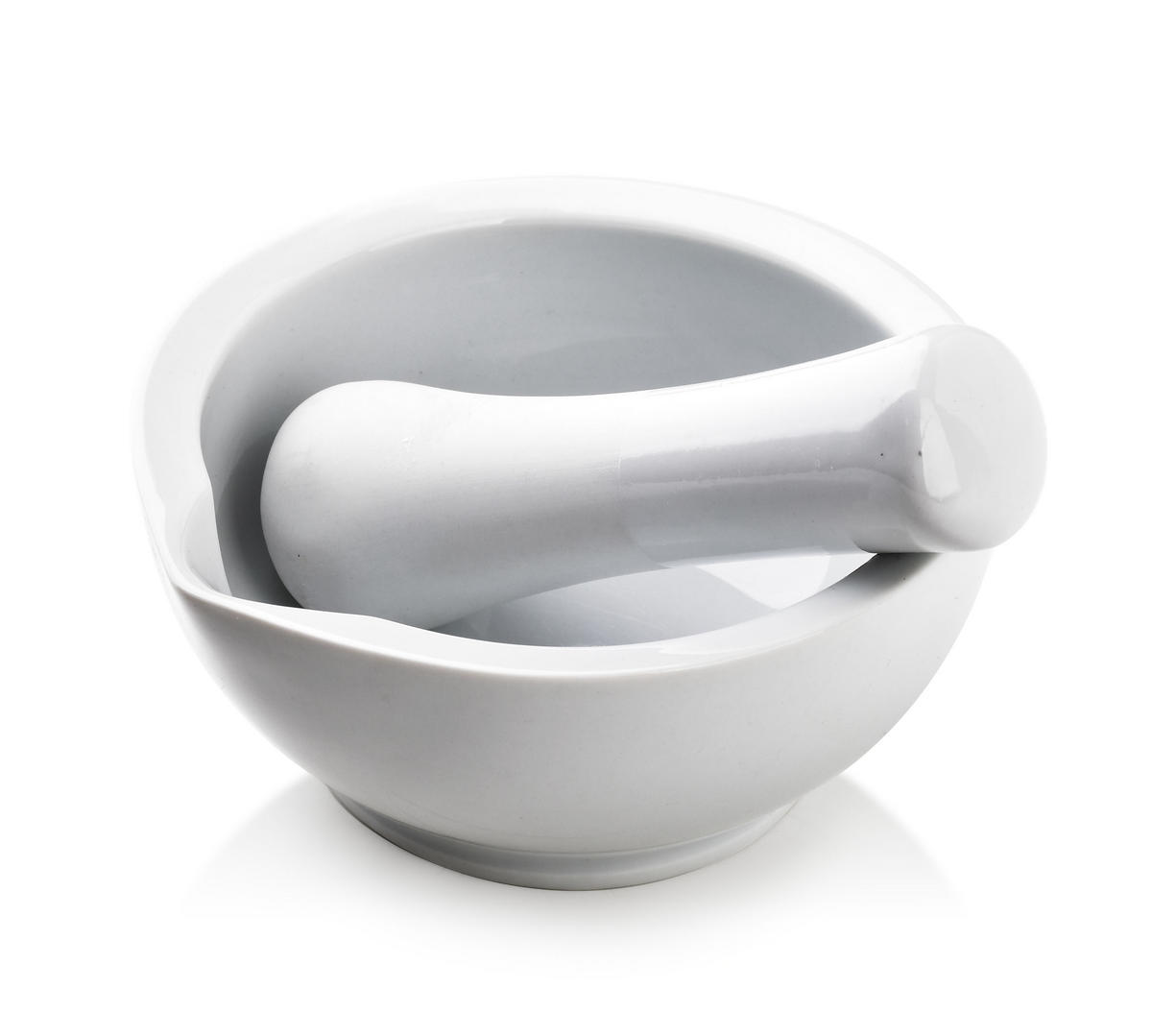 MÖRSER Basic Weiß 14/14/6.5 cm Keramik - Weiß, Keramik (14/6.5/14cm) - Mondex