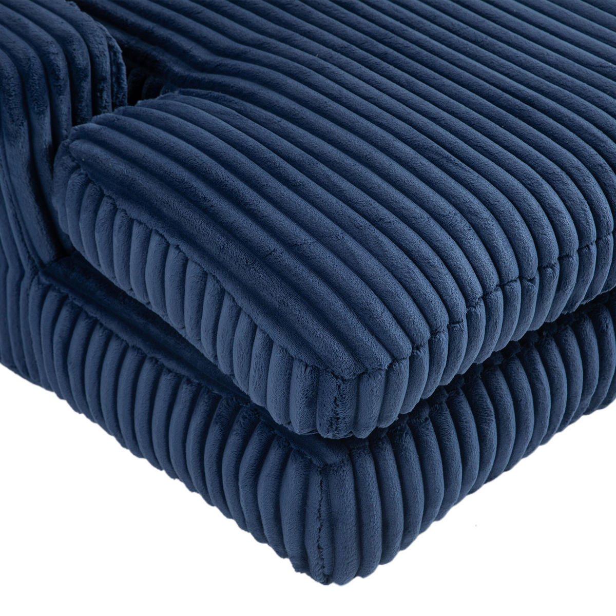 SOFABETT 125/155/63 cm Marineblau - Blau, Textil (155/63/125cm)