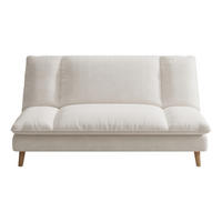 SCHLAFSOFA vasco beige 3-sitzer stoff - Beige, Holz (188/92/85cm) - Concept Usine
